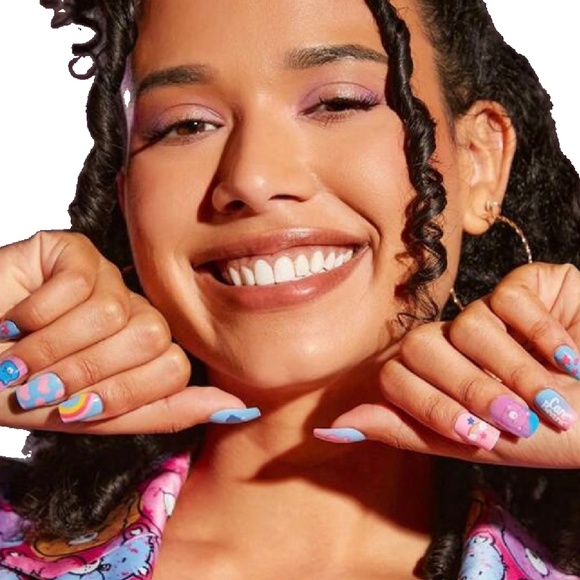 Care Bears Cartoon Fake Press On Nails & Body Temporary Tattoo Stickers New Lot - Picture 12 of 12